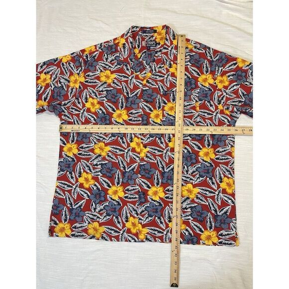 Vintage Chaps Ralph Lauren Hawaiian Shirt Short Sleeve Cotton Men’s Size XL - Picture 2 of 7